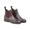 Classic brown leather jodhpur boot